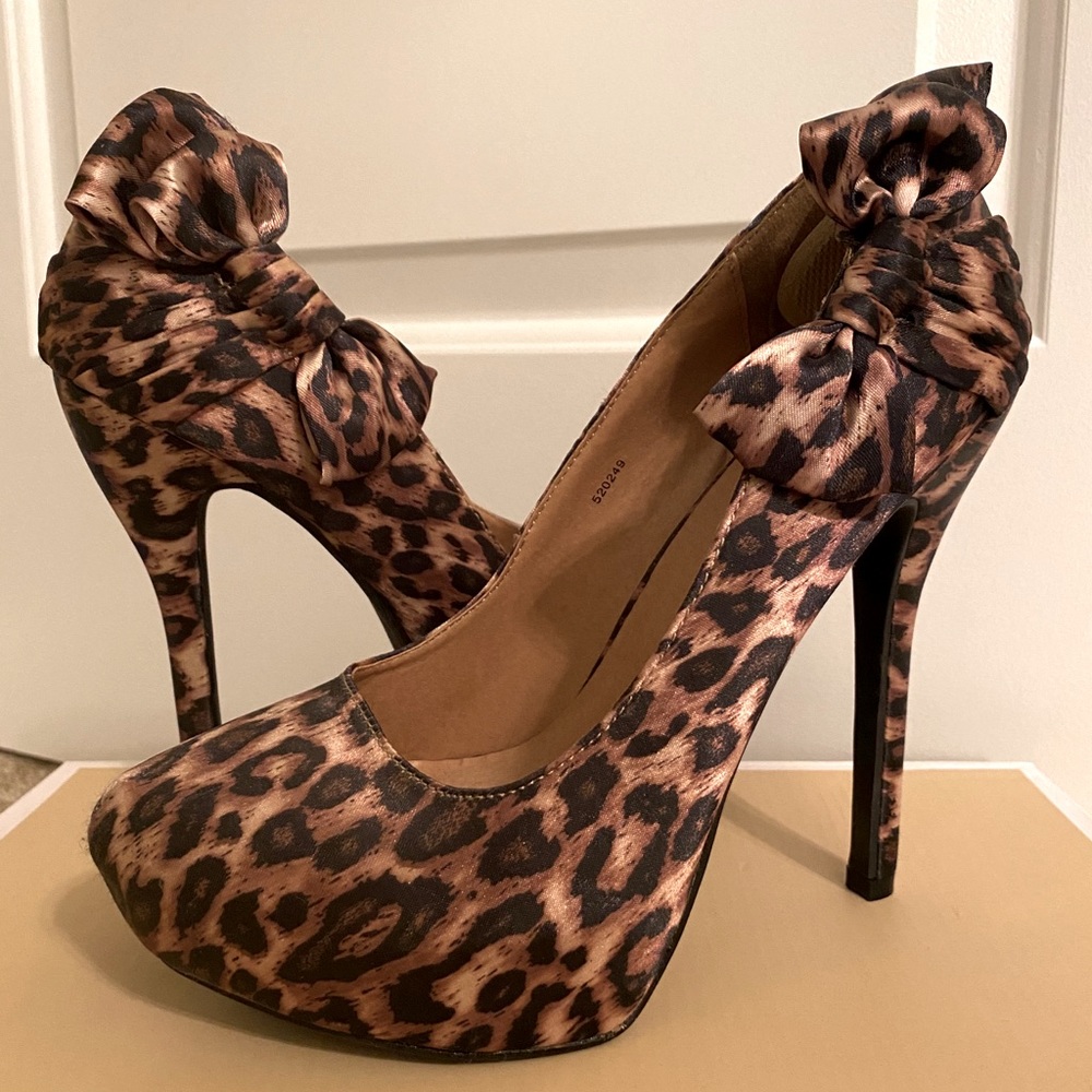Leopard Platform High Heels